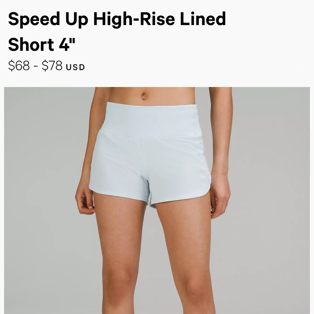Brand new with tags Womens Lululemon shorts